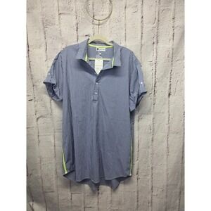 CARYN LAWN Jackie Dress Size OSFM Gingham Neon Stripe Short Sleeve Pockets NEW